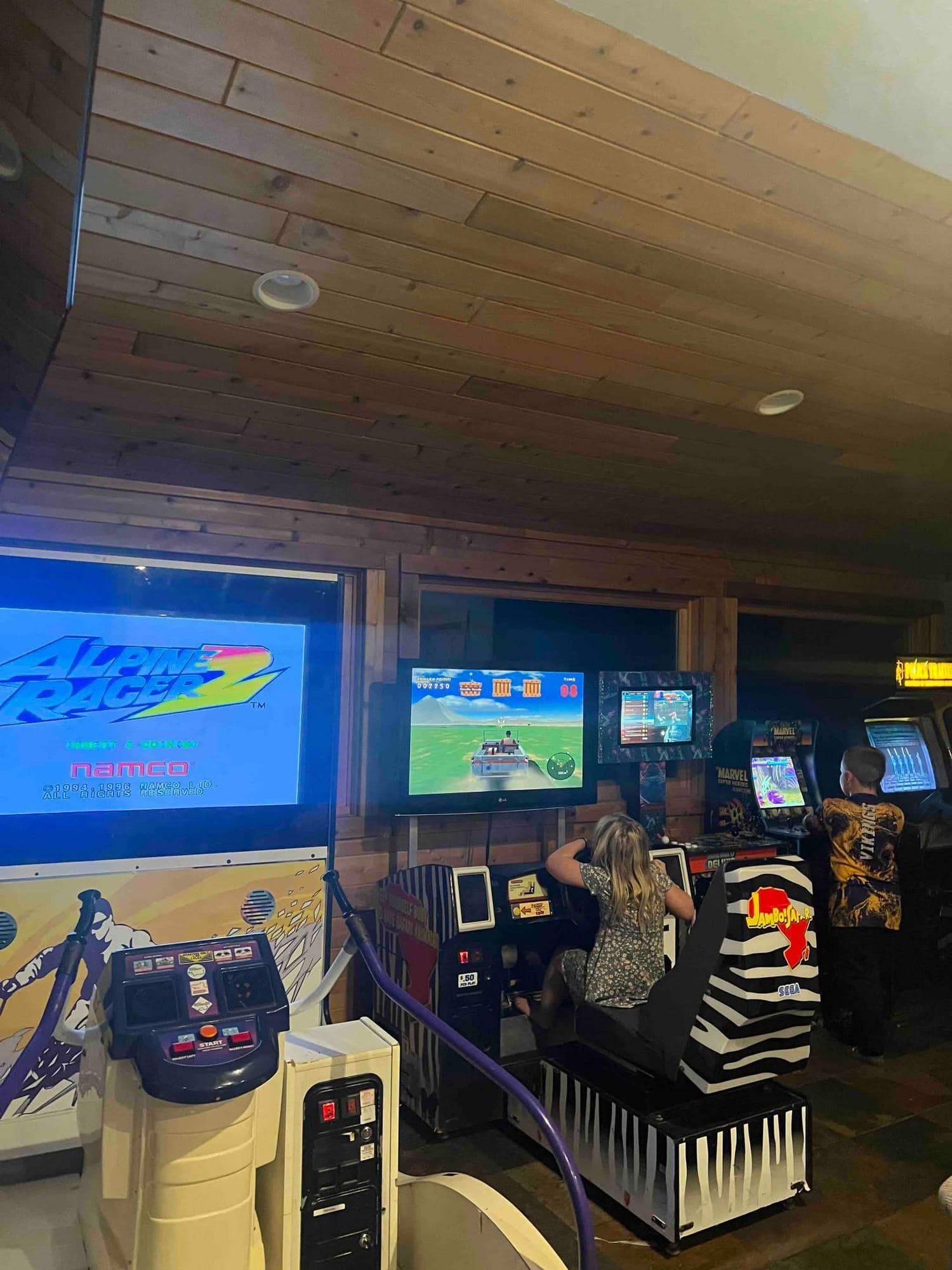 Coin-operated arcade game room